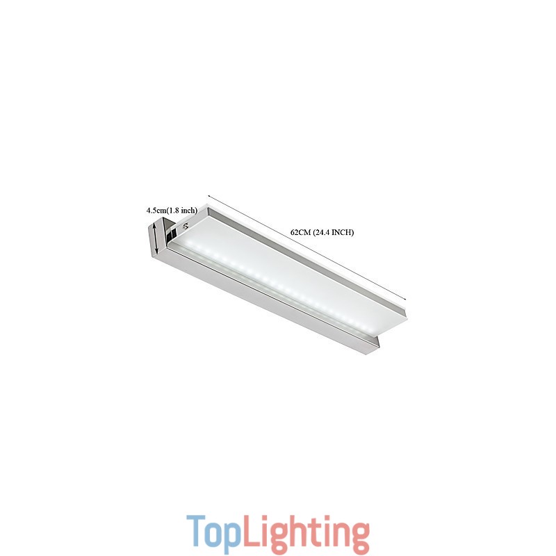 Integrated Modern Contemporary Electroplated Feature for Ambient Light Bathroom Lighting Wall Light