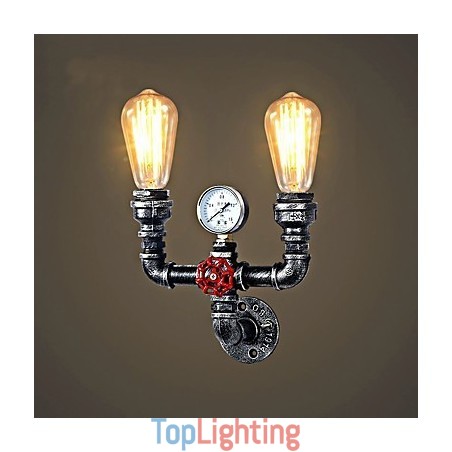 2 Heads Vintage Industrial Metal Wall Lights Restaurant Cafe Bar Decoration lighting 2 Heads Vintage Industrial Metal Wall Lights Restaurant Cafe Bar Decoration lighting