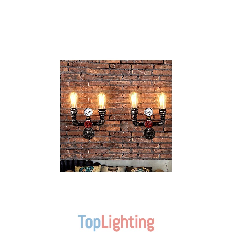 2 Heads Vintage Industrial Metal Wall Lights Restaurant Cafe Bar Decoration lighting