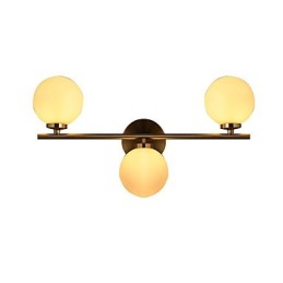 Glass Wall Lamp Modern Contemporary Bronze Feature for Mini Style Uplight Wall Sconces Wall Light