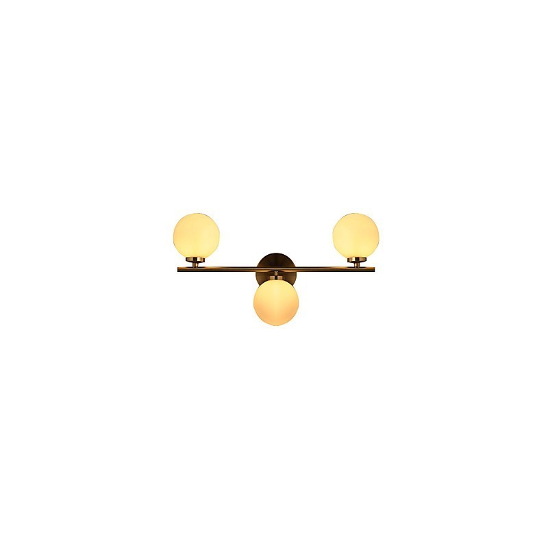 Glass Wall Lamp Modern Contemporary Bronze Feature for Mini Style Uplight Wall Sconces Wall Light