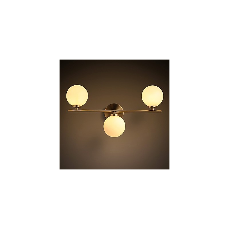 Glass Wall Lamp Modern Contemporary Bronze Feature for Mini Style Uplight Wall Sconces Wall Light