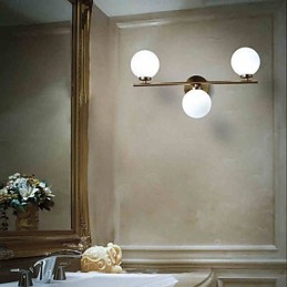 Glass Wall Lamp Modern Contemporary Bronze Feature for Mini Style Uplight Wall Sconces Wall Light