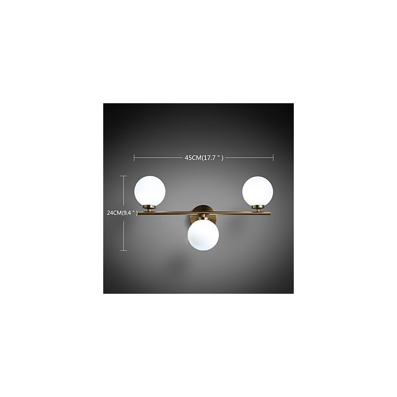 Glass Wall Lamp Modern Contemporary Bronze Feature for Mini Style Uplight Wall Sconces Wall Light