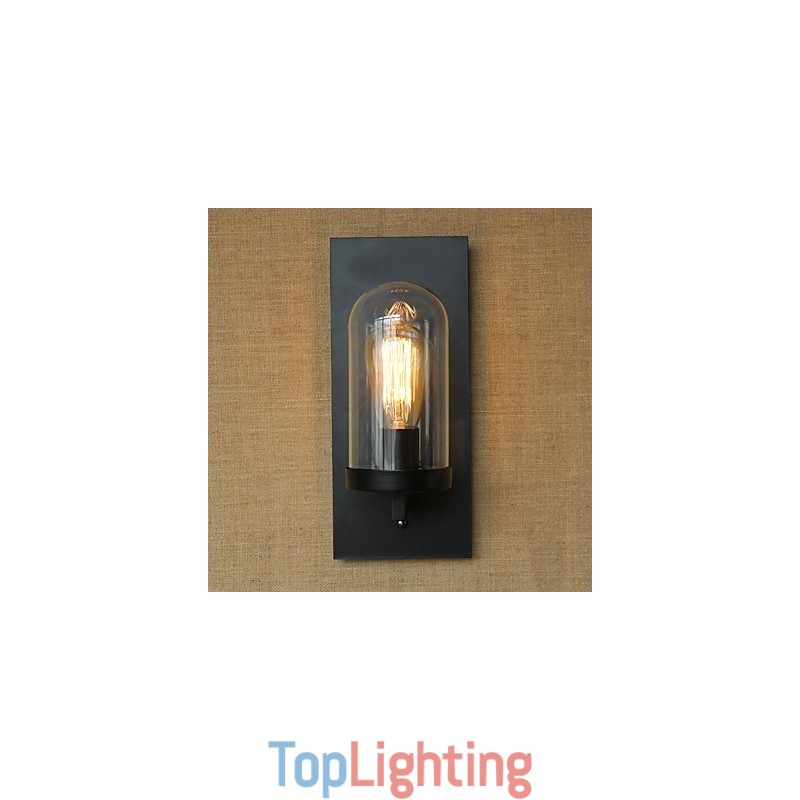 Creative modern minimalist Restaurant Bar American country aisle stairs Edison wall single head lamp glass