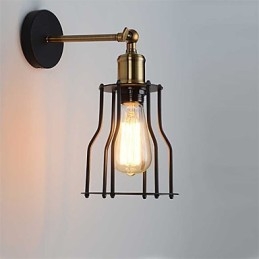 Loft vintage Wall Lights Industrial Edison Fashion Simplicity Wall Sconces Metal Base Cap