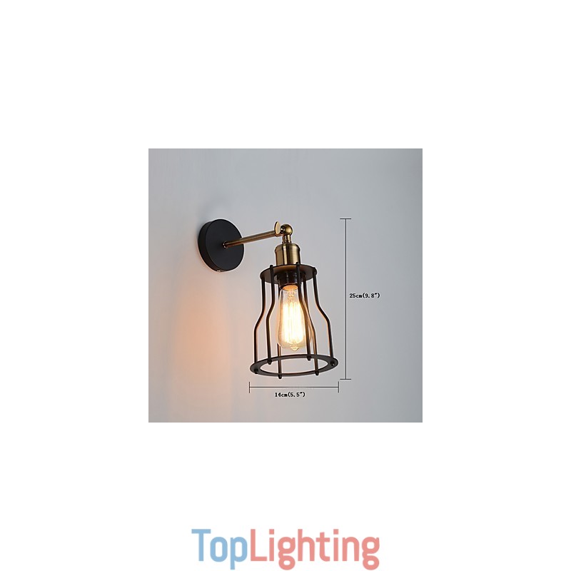Loft vintage Wall Lights Industrial Edison Fashion Simplicity Wall Sconces Metal Base Cap