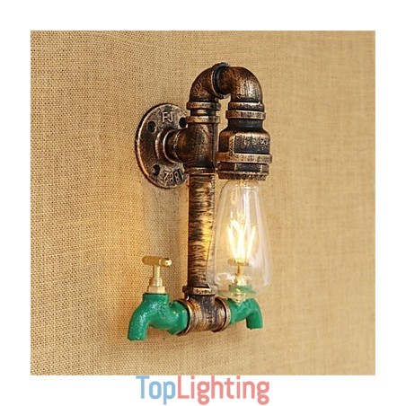 Country Retro Painting Feature for Mini Style Ambient Light Wall Sconces Wall Light