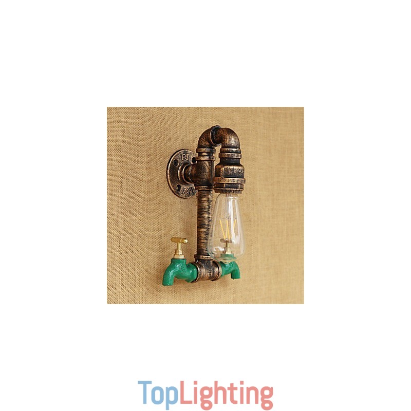 Country Retro Painting Feature for Mini Style Ambient Light Wall Sconces Wall Light