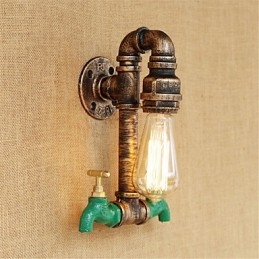 Country Retro Painting Feature for Mini Style Ambient Light Wall Sconces Wall Light