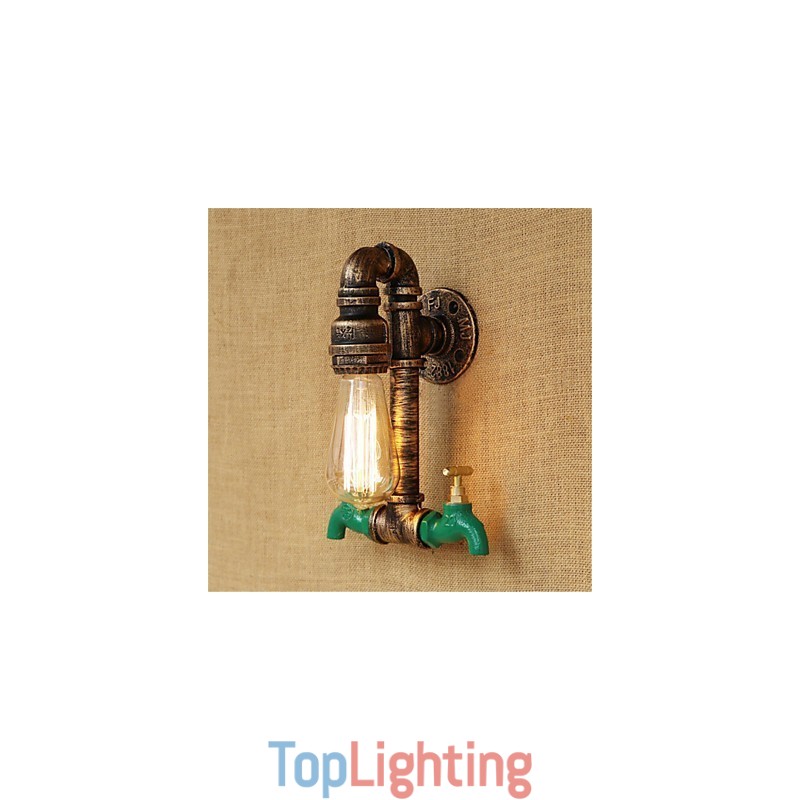 Country Retro Painting Feature for Mini Style Ambient Light Wall Sconces Wall Light