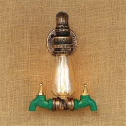 Country Retro Painting Feature for Mini Style Ambient Light Wall Sconces Wall Light