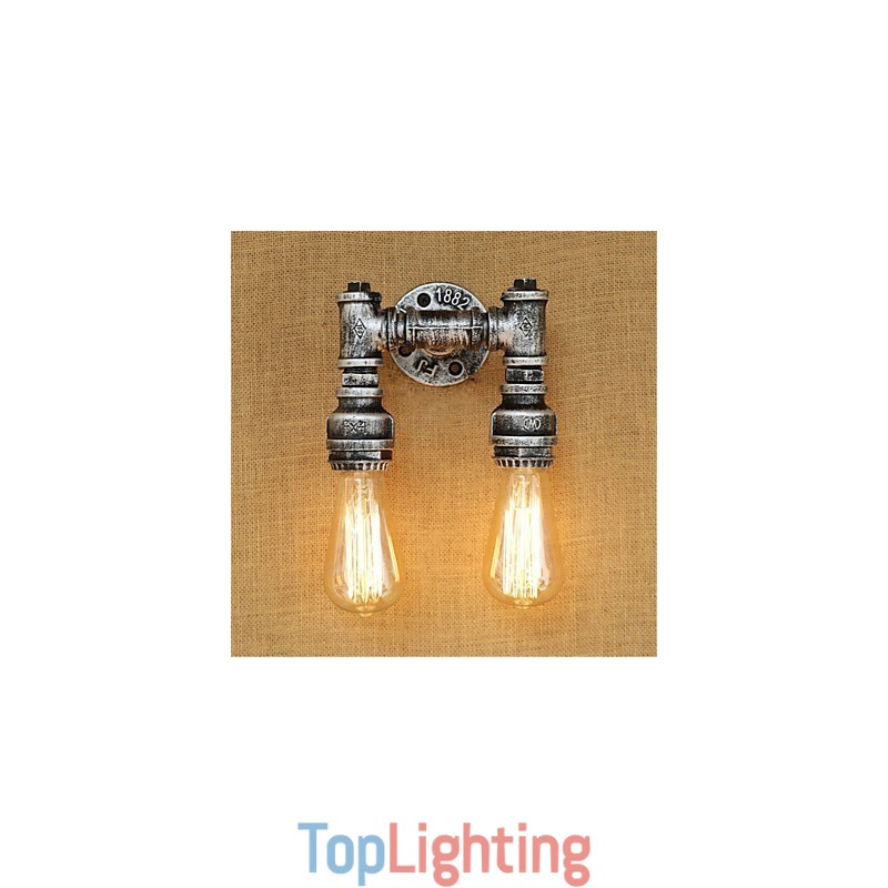 Rustic Lodge Country Retro Painting Feature for Mini Style Ambient Light Wall Sconces