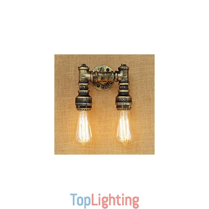 Rustic Lodge Country Retro Painting Feature for Mini Style Ambient Light Wall Sconces