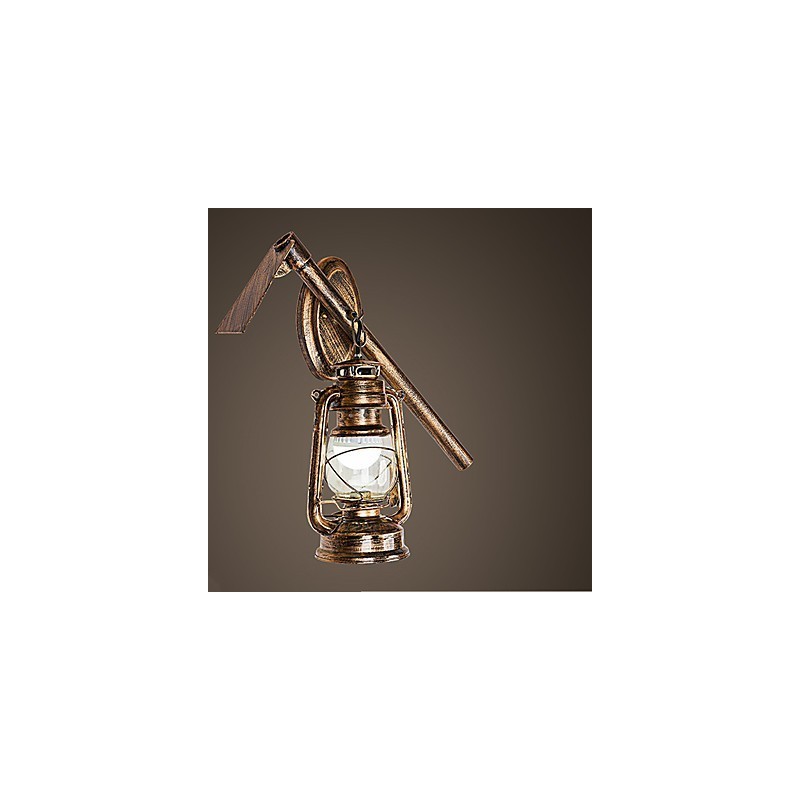 Rustic Lodge Painting Feature for Mini Style Uplight Wall Sconces Wall Light C