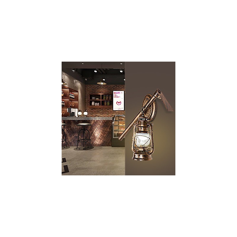 Rustic Lodge Painting Feature for Mini Style Uplight Wall Sconces Wall Light C