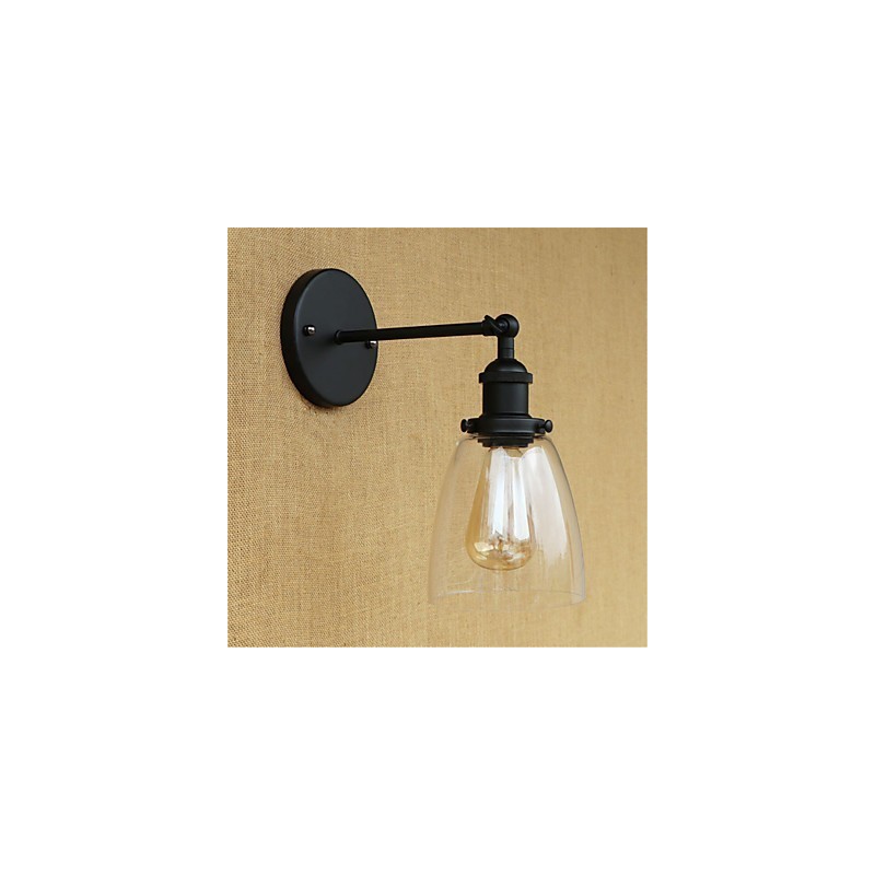 Country Retro Painting Feature for Mini Style Eye Protection Ambient Light Wall Sconces