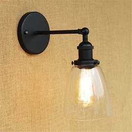 Country Retro Painting Feature for Mini Style Eye Protection Ambient Light Wall Sconces