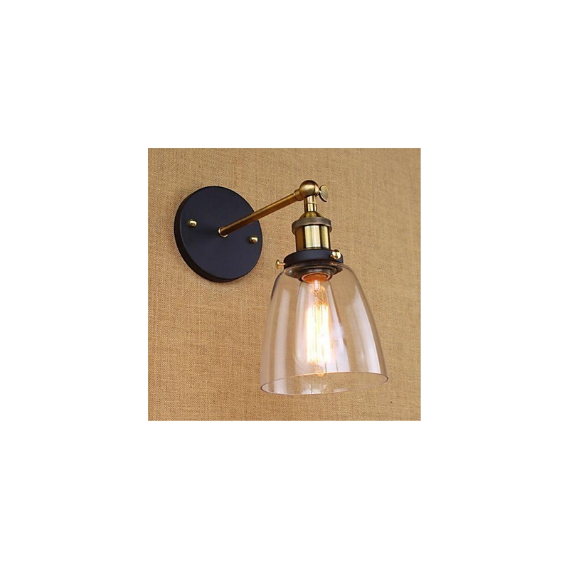 Country Retro Painting Feature for Mini Style Eye Protection Ambient Light Wall Sconces