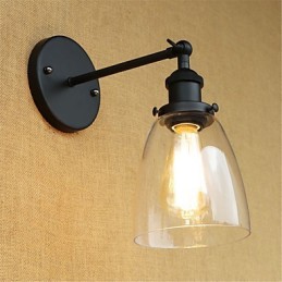 Country Retro Painting Feature for Mini Style Eye Protection Ambient Light Wall Sconces