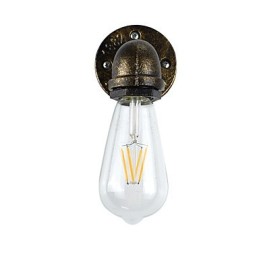 Rustic Lodge Traditional Classic Antique Brass Feature for Ambient Light Wall Sconces Wall Light