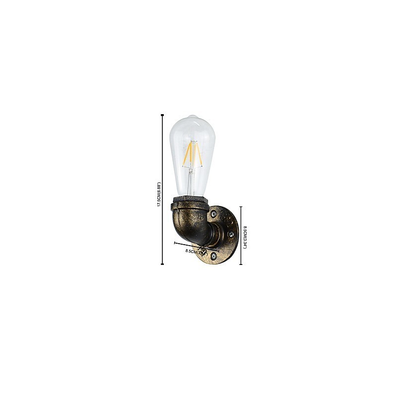 Rustic Lodge Traditional Classic Antique Brass Feature for Ambient Light Wall Sconces Wall Light