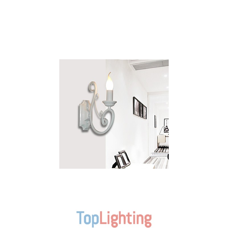 Candle Lamp Bedside Lamp Wall Lamp Iron Corridor Creative Pastoral Mirror Lamp