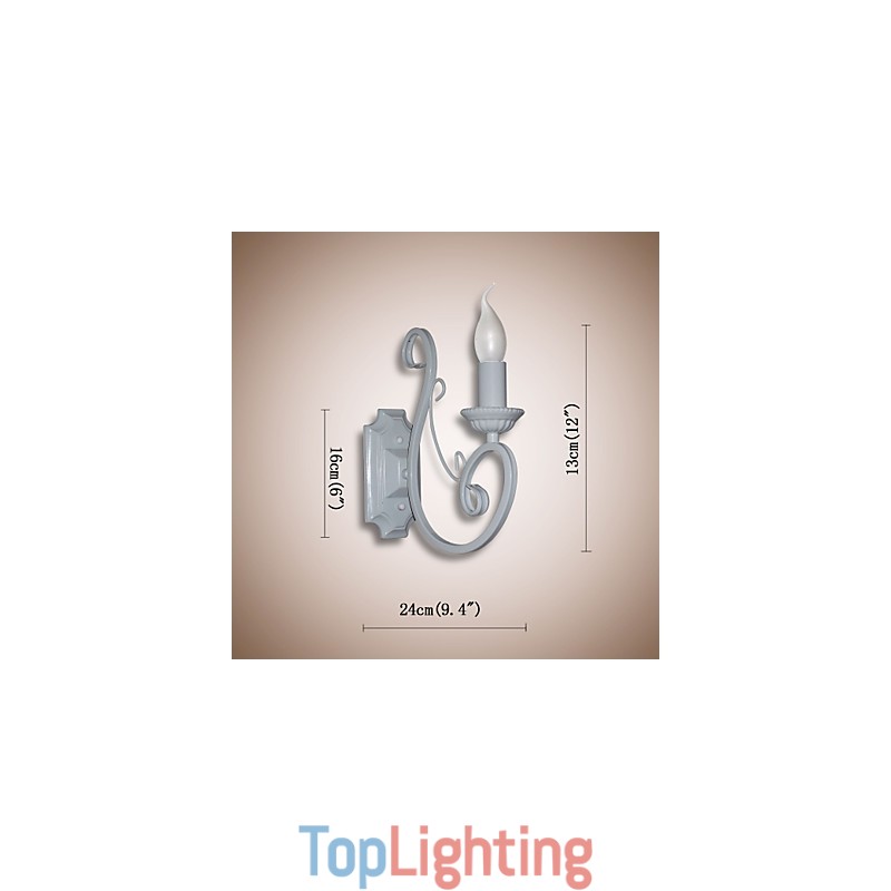Candle Lamp Bedside Lamp Wall Lamp Iron Corridor Creative Pastoral Mirror Lamp