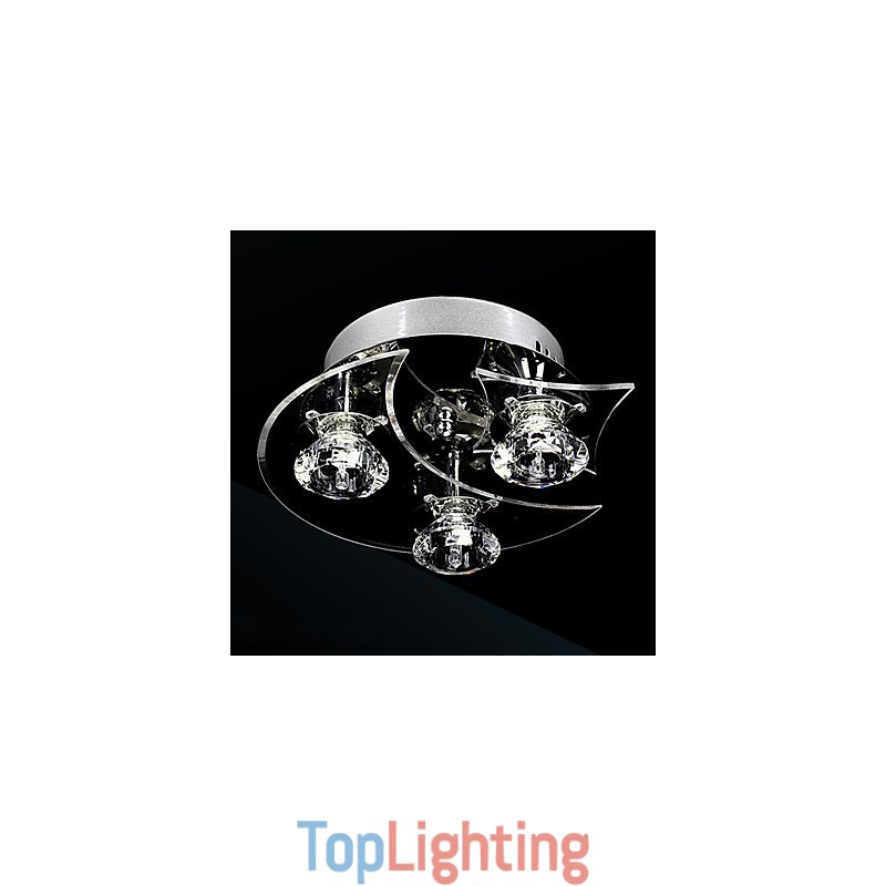 Chandelier Modern Crystal Living 3 Lights