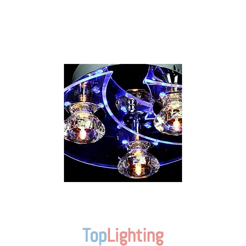 Chandelier Modern Crystal Living 3 Lights