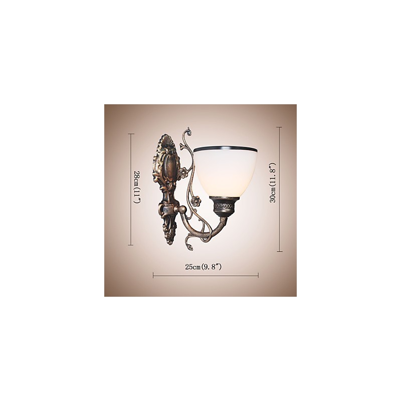 Simple American Wall Lamp Bedside Lamp Living Room Decorative Lamp Wrought Iron European Style Creative Wall Lamp