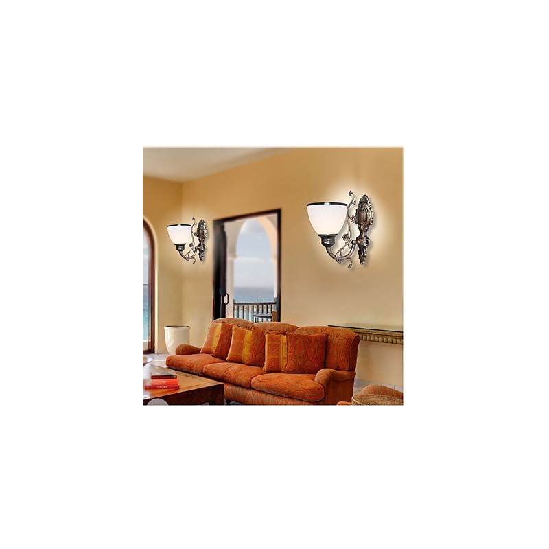 Simple American Wall Lamp Bedside Lamp Living Room Decorative Lamp Wrought Iron European Style Creative Wall Lamp