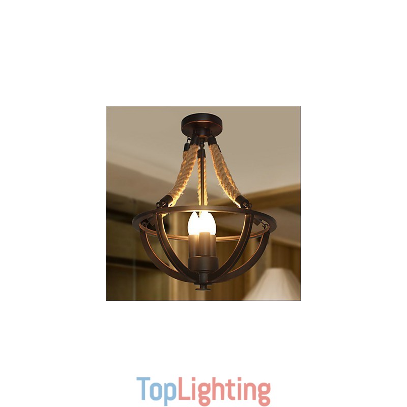 American Ceiling Retro Rope Simple Lamp