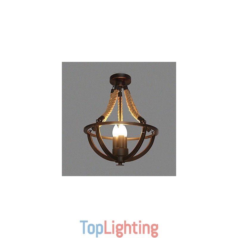 American Ceiling Retro Rope Simple Lamp