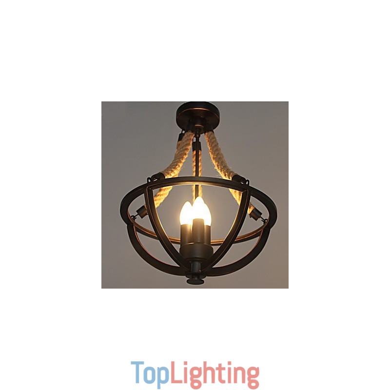 American Ceiling Retro Rope Simple Lamp