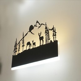 Integrated Feature for Ambient Light Wall Sconces Wall Light