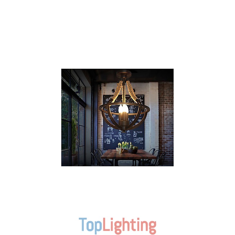 American Ceiling Retro Rope Simple Lamp