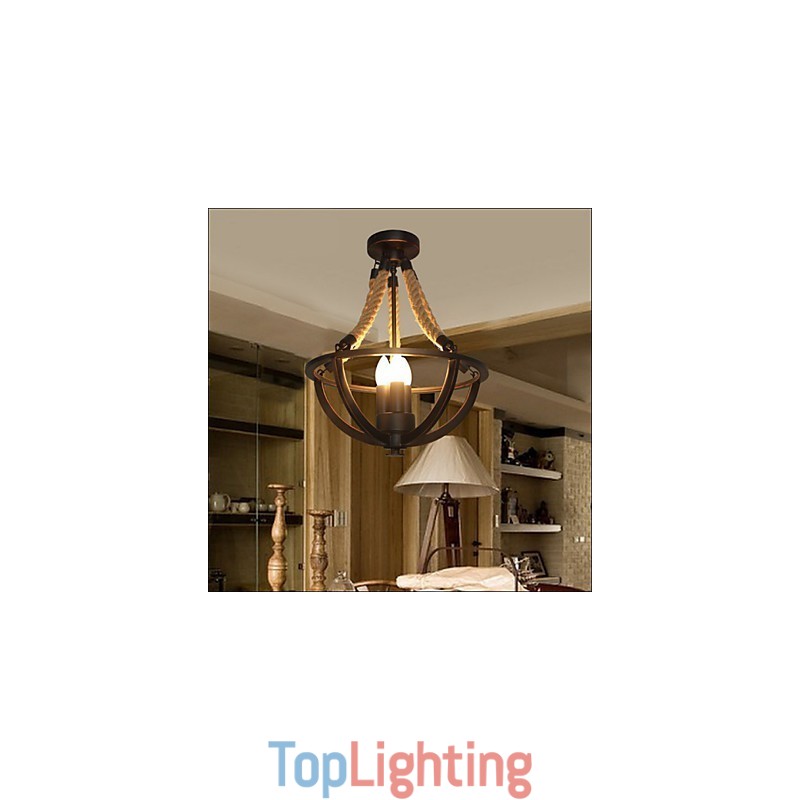 American Ceiling Retro Rope Simple Lamp