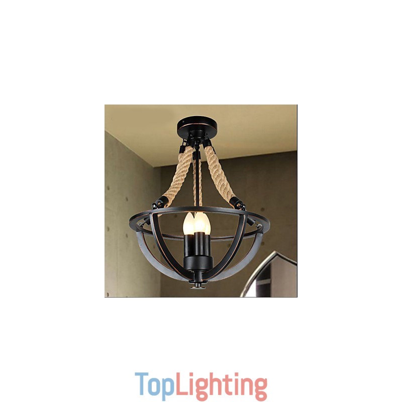 American Ceiling Retro Rope Simple Lamp