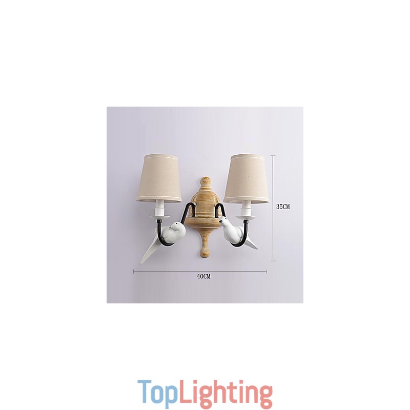 Rustic Lodge Simple Vintage Painting Feature Ambient Light Wall Sconces Wall Light