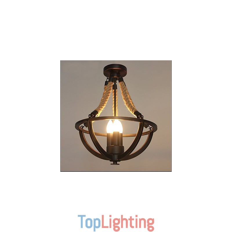 American Ceiling Retro Rope Simple Lamp