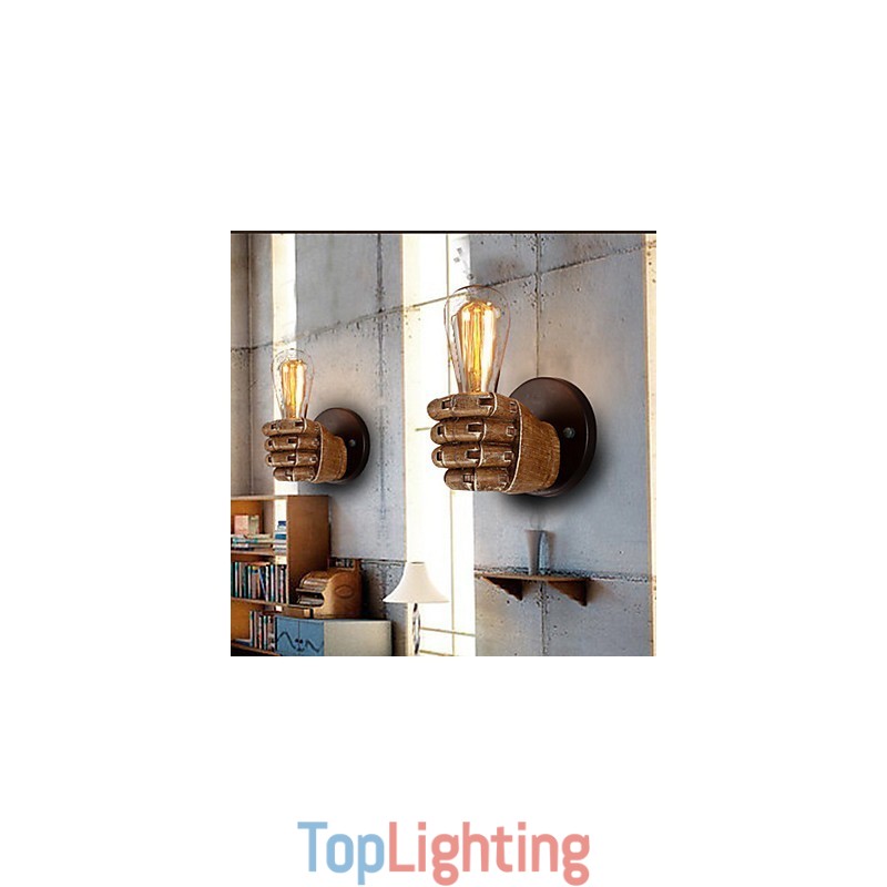 Loft industrial Cafe wall lamp Resin wall lamp Lodge Antique Vintage Retro Painting Feature for Mini Style Ambient Light Wall Sconces Wall Light