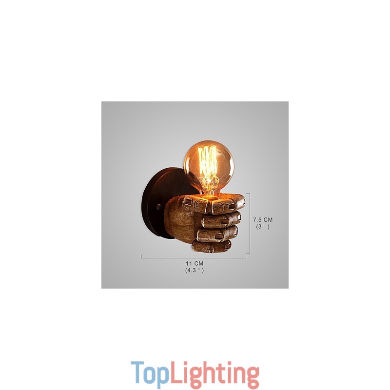 Loft industrial Cafe wall lamp Resin wall lamp Lodge Antique Vintage Retro Painting Feature for Mini Style Ambient Light Wall Sconces Wall Light