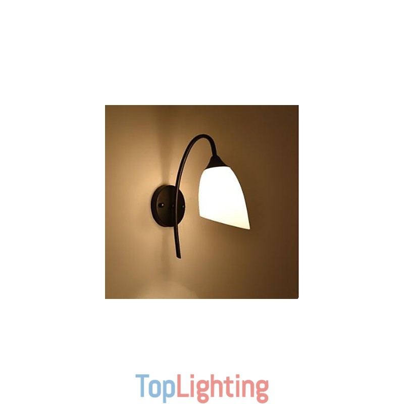 Black American Simple Bedroom Lamp Fishing Bedside Wall Lamp