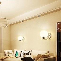 Simple Modern Contemporary Electroplate Feature for Swing Arm Eye Protection Ambient Light Wall Sconces