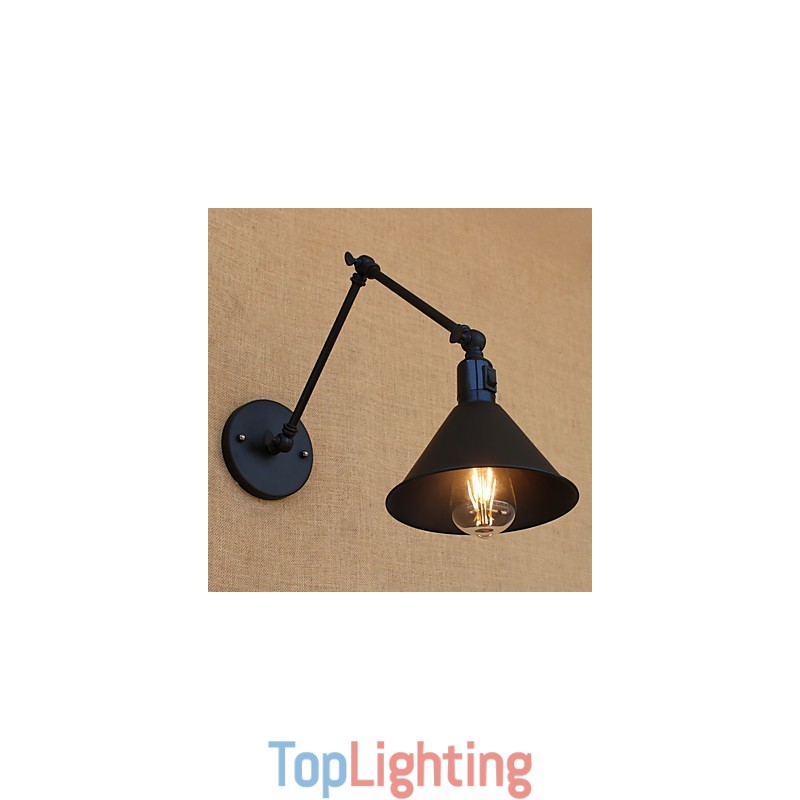 Country Retro Painting Feature for Mini Style Swing Arm Eye Protection Downlight Swing Arm Lights