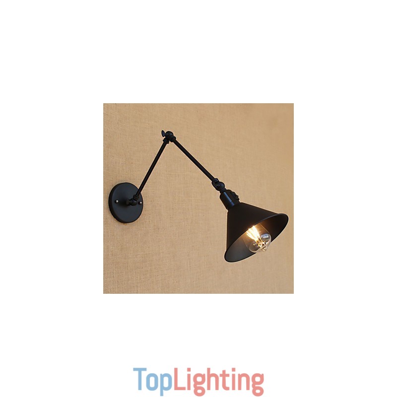 Country Retro Painting Feature for Mini Style Swing Arm Eye Protection Downlight Swing Arm Lights