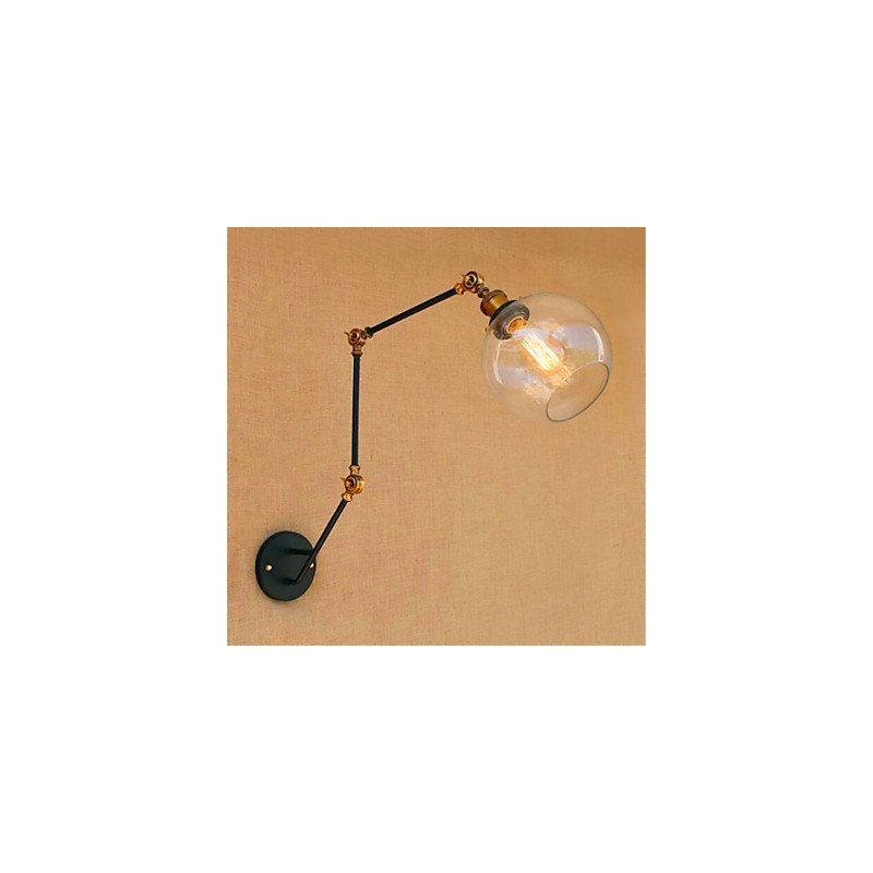Rustic Lodge Chrome Feature for Swing Arm Ambient Light Swing Arm Lights Wall Light
