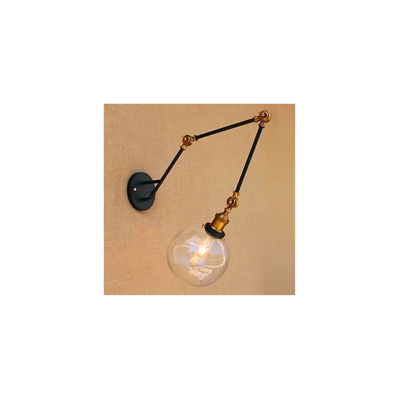 Rustic Lodge Chrome Feature for Swing Arm Ambient Light Swing Arm Lights Wall Light