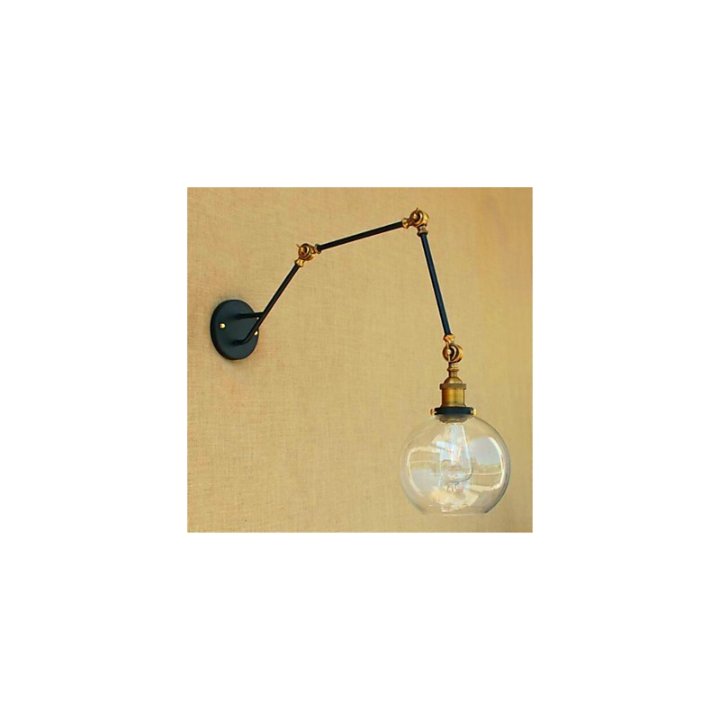 Rustic Lodge Chrome Feature for Swing Arm Ambient Light Swing Arm Lights Wall Light